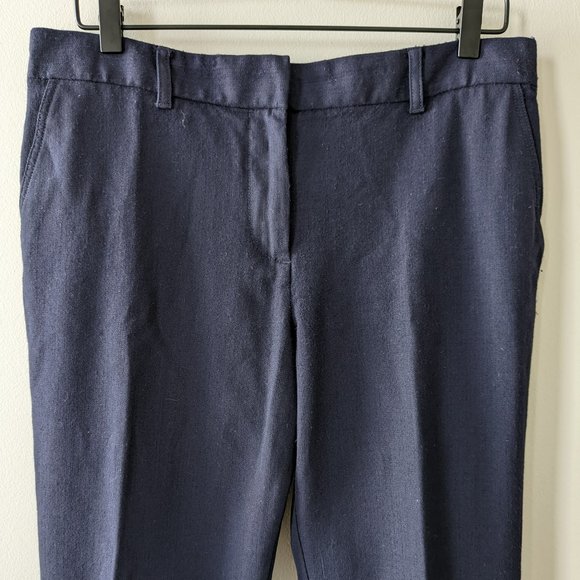 Tory Burch Navy Wool Ankle Length Dress Pants - Picture 3 of 9